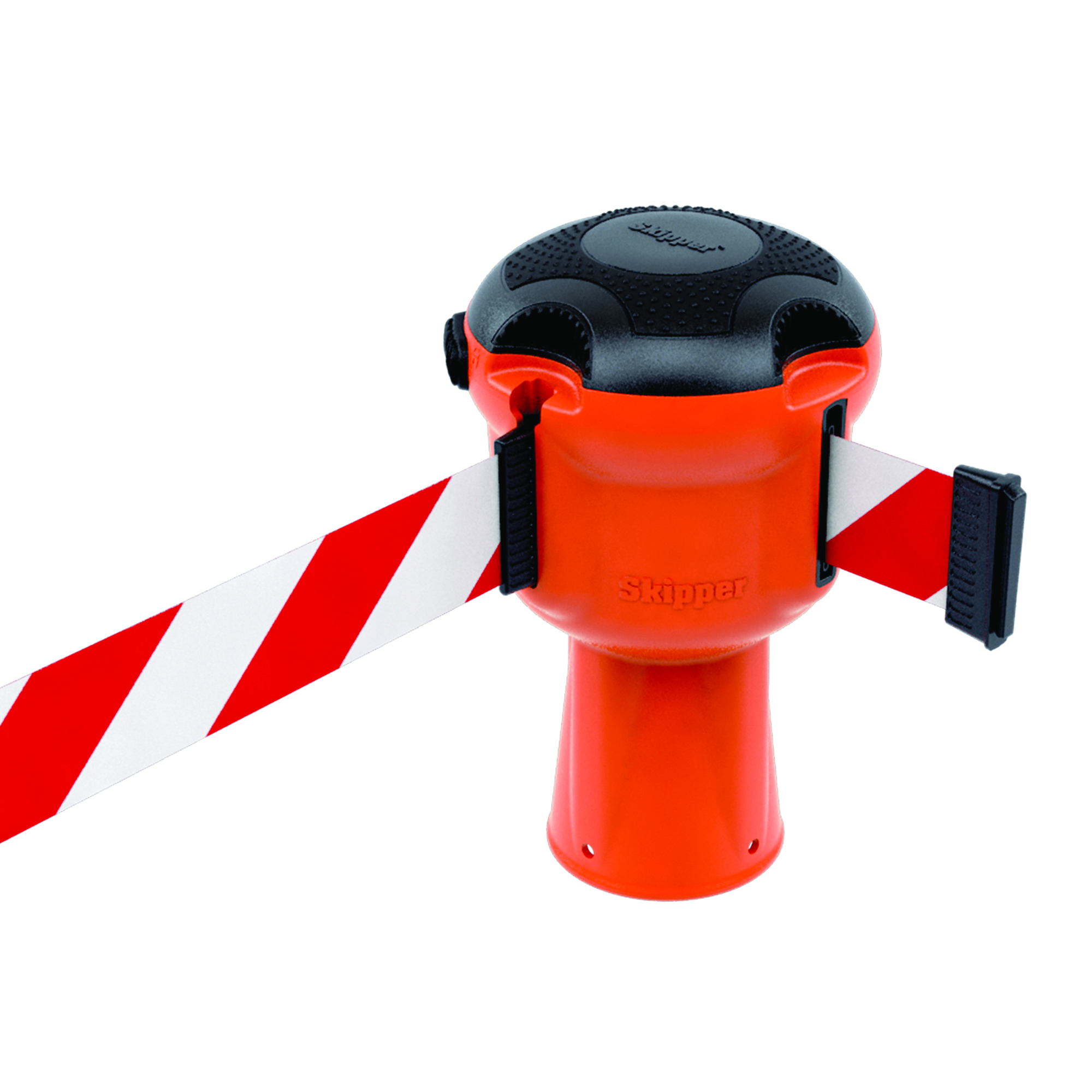 Skipper Retractable Unit  For Barrier (Orange with red/white tape)
