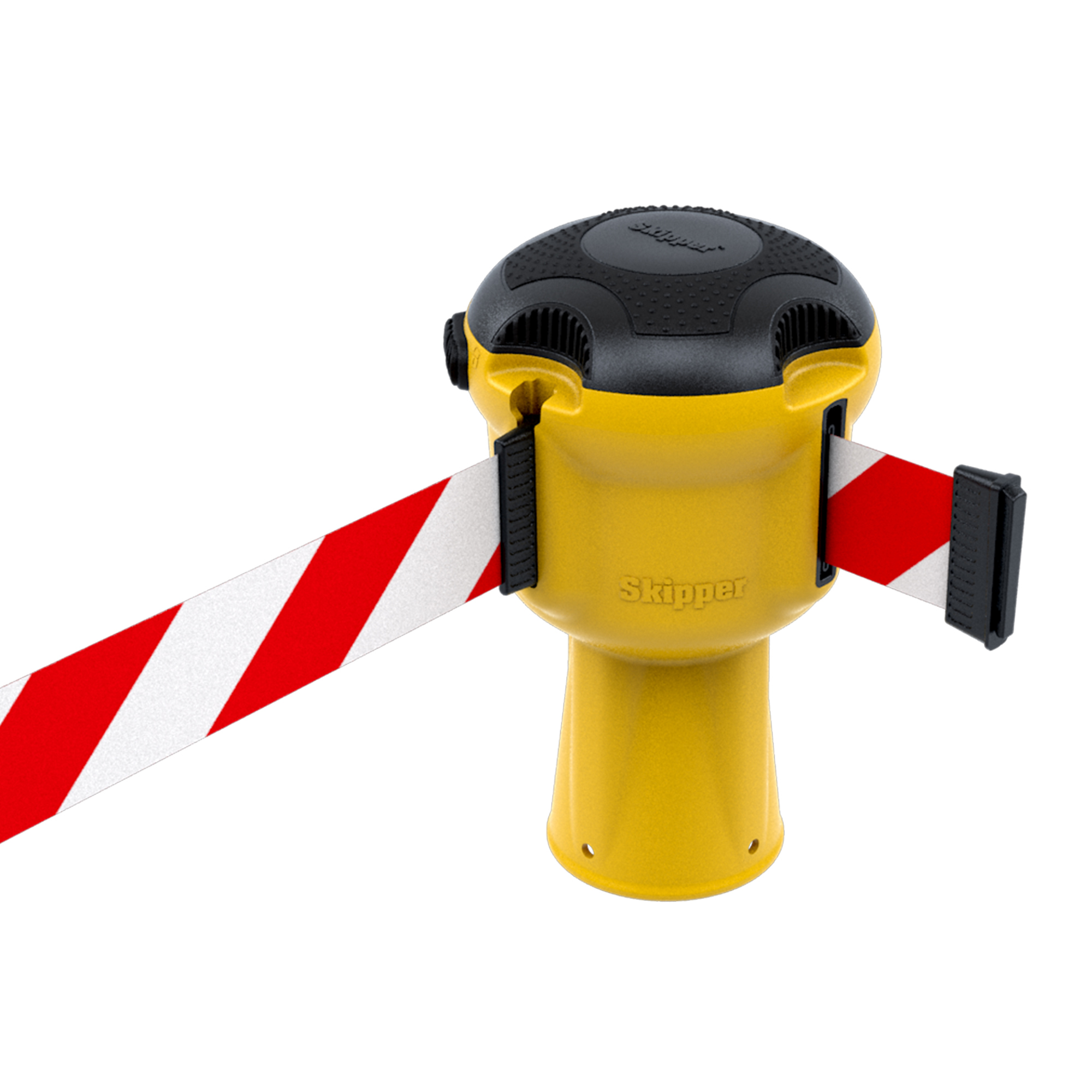 Skipper Retractable Unit  For Barrier (Yellow with Red/White tape) 